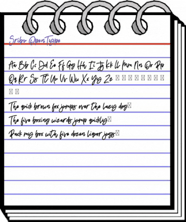 Sribu Regular animated font preview