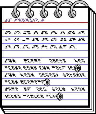 ST Ferengi R Regular animated font preview
