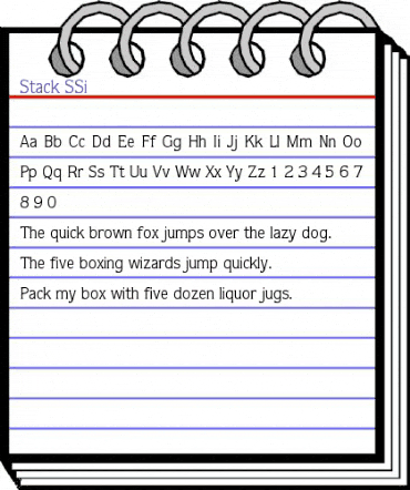 Stack SSi Regular animated font preview