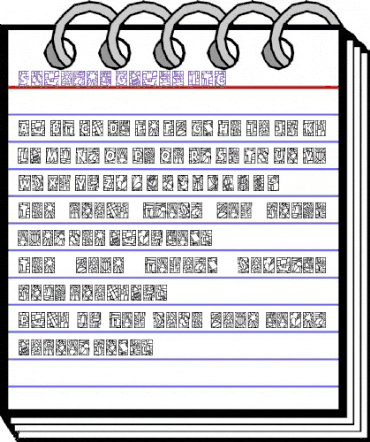 DfStainedGlassITC Medium animated font preview