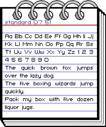 standard 07_51 Regular animated font preview