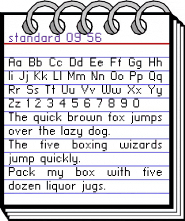standard 09_56 Regular animated font preview