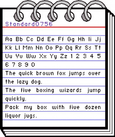 standard 07_56 Regular animated font preview