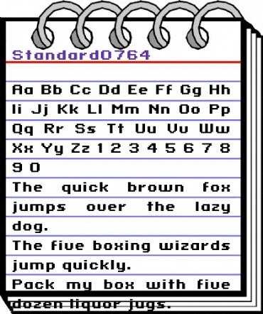 standard 07_64 Regular animated font preview