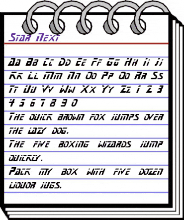 Star Next Regular animated font preview