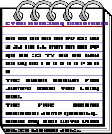 Star Nursery Expanded Expanded animated font preview