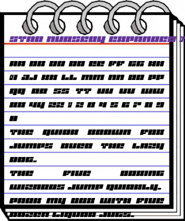 Star Nursery Expanded Italic Expanded Italic animated font preview