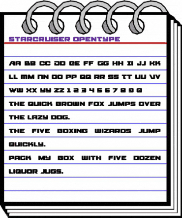 Starcruiser Regular animated font preview Starcruiser Regular animated font preview