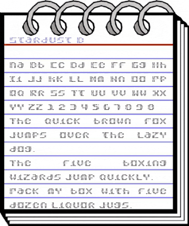 Stardust Regular animated font preview