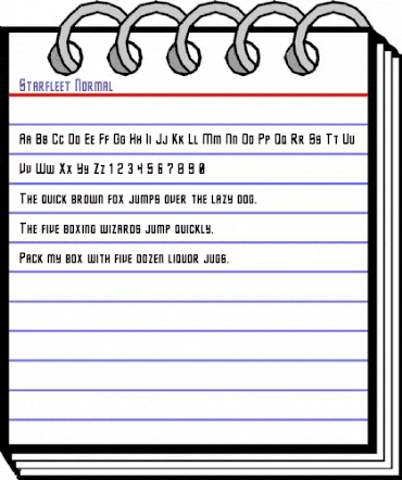 Starfleet Normal animated font preview