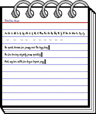 Starshine Demo animated font preview