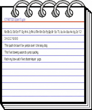 STARTER Regular animated font preview