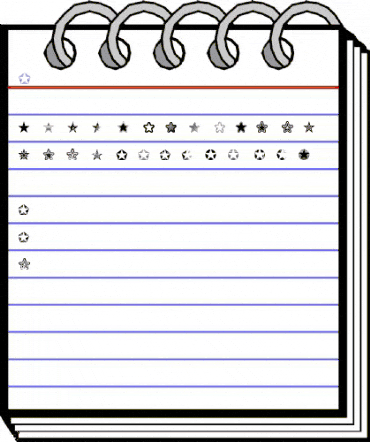 Starz 2 Regular animated font preview