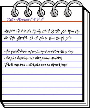 State Moques FREE Regular animated font preview State Moques FREE Regular animated font preview