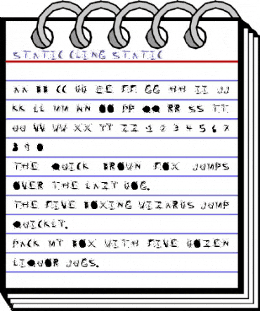 Static Cling Static animated font preview Static Cling Static animated font preview