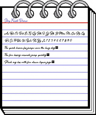 Stay Fresh - Demo Regular animated font preview