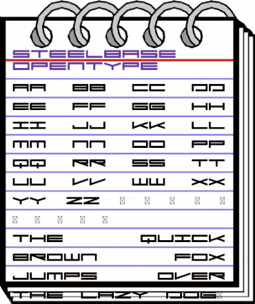 Steelbase Regular animated font preview