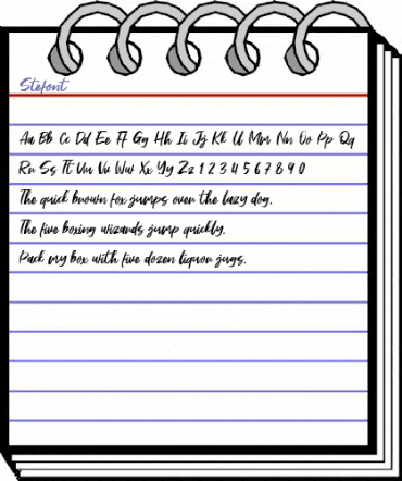 Stefont Regular animated font preview