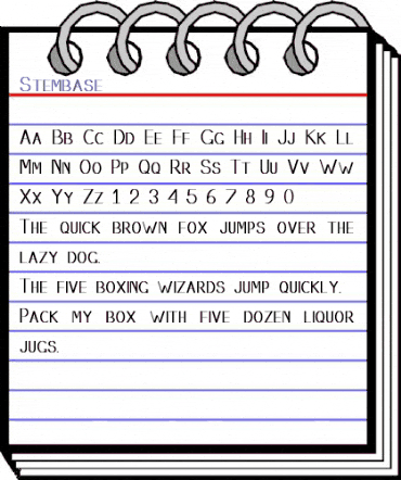 Stembase Regular animated font preview