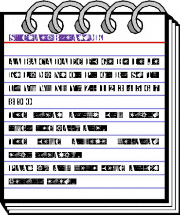 StencilBricksMK Regular animated font preview