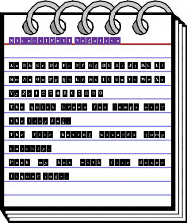 StencilFull Regular animated font preview