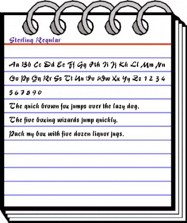 Sterling Regular animated font preview