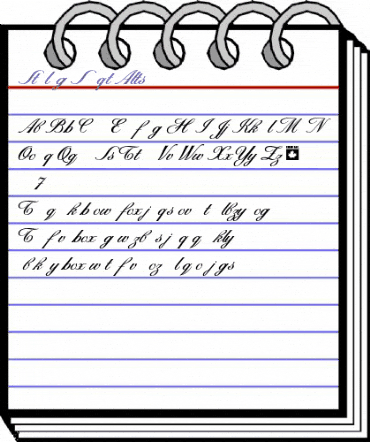 Sterling Script Alts Regular animated font preview