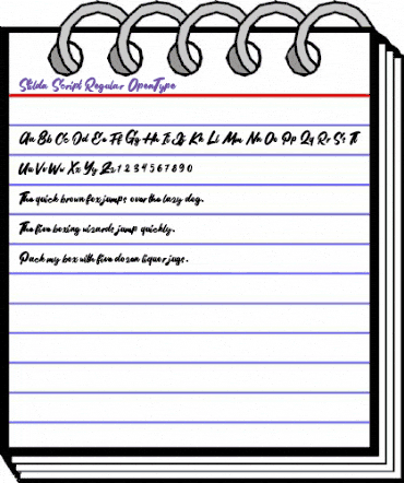 Stilda Script Regular animated font preview