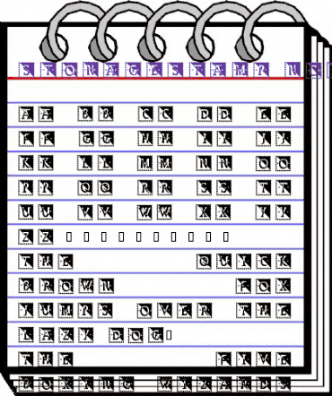 StonageStamp Normal animated font preview