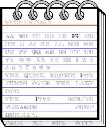 StoneStory Regular animated font preview