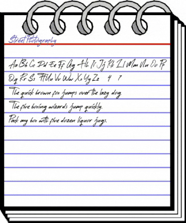 Street Photography Regular animated font preview