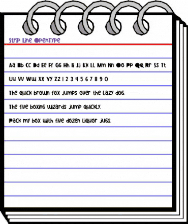 Strip Line Regular animated font preview