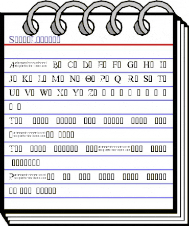 StripLetter1 Regular animated font preview