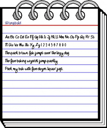 Strongbold Regular animated font preview Strongbold Regular animated font preview