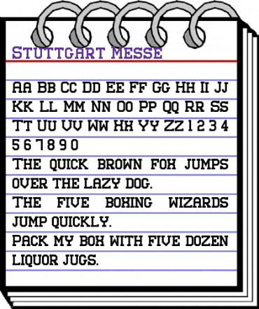 Stuttgart Messe Regular animated font preview
