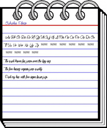 Suburban Pledge Regular animated font preview