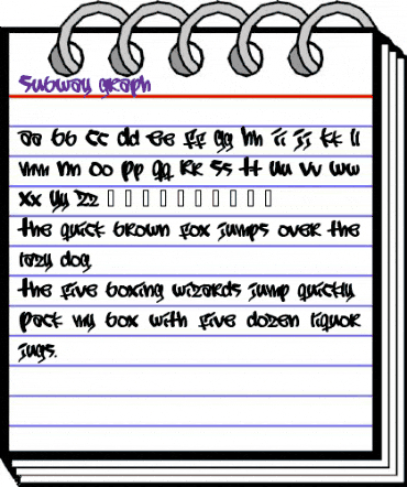 Subway graph Regular animated font preview