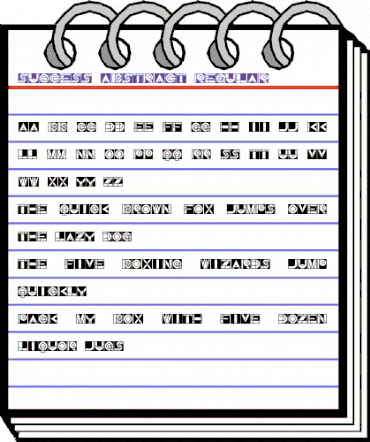 Success Abstract Regular animated font preview