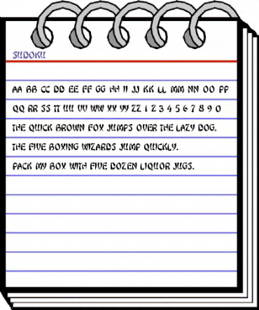 Sudoku Regular animated font preview