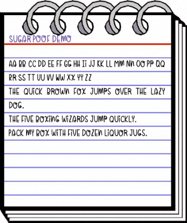 Sugar Poof-demo Regular animated font preview