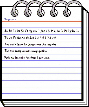 Sugarous Regular animated font preview