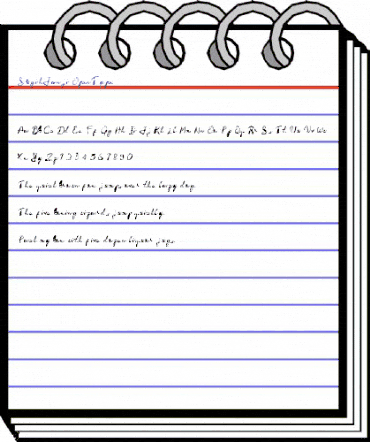 Sugih Janji Regular animated font preview