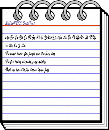 Sulifec FREE Regular animated font preview