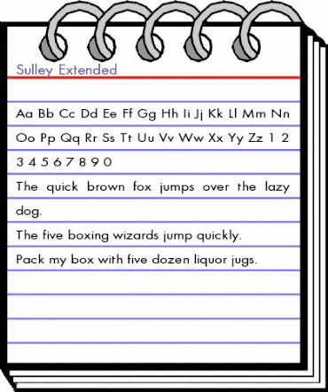 Sulley Extended Regular animated font preview