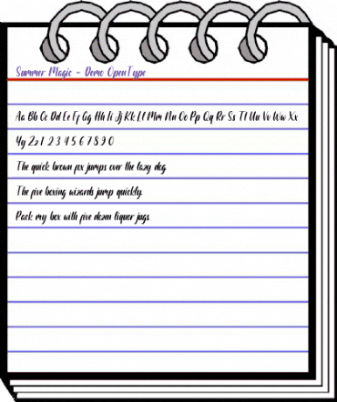 Summer Magic - Demo Regular animated font preview