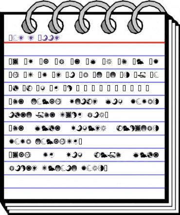 Sun n Moon Regular animated font preview