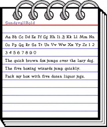 SundsvallBold Regular animated font preview