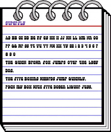 Superfly Regular animated font preview
