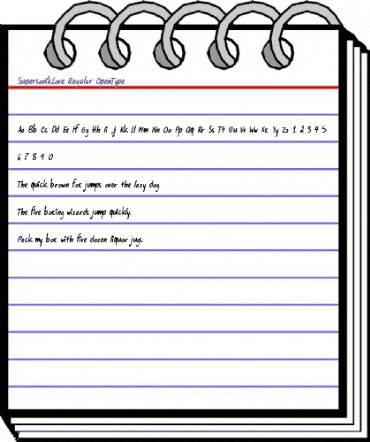 Supersonik Love Regular animated font preview