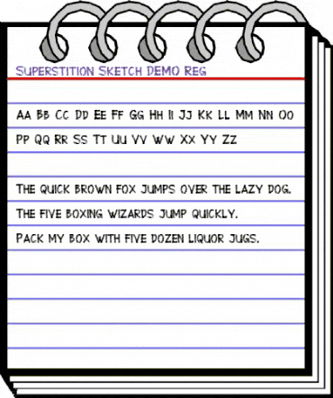 Superstition Sketch-DEMO Regular animated font preview Superstition Sketch-DEMO Regular animated font preview